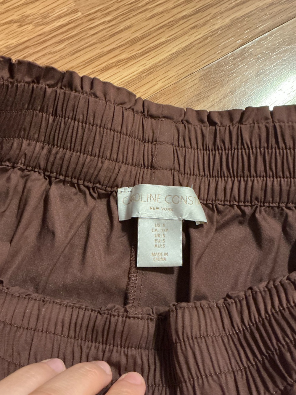 Caroline Constas Brown Cotton Embroidered Trim Tank & Short Set Size Small - Picture 11 of 11